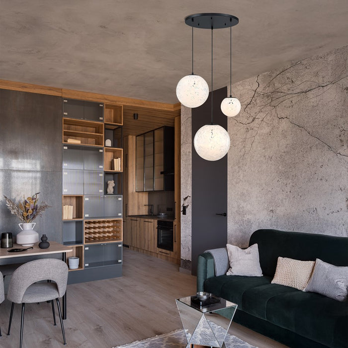 Designers Fountain Circo 3Lt Chandelier, Black/White Art