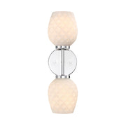 Designers Fountain Dita 2Lt 5" Wall Sconce, Nickel/Etched Opal - D289M-2WS-PN
