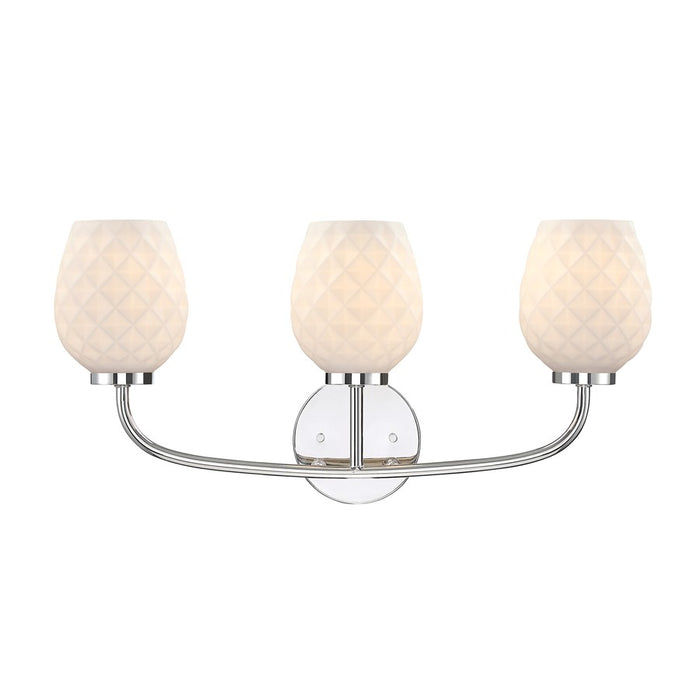 Designers Fountain Dita 3Lt 23" Vanity, Nickel/Etched Opal - D289M-3B-PN