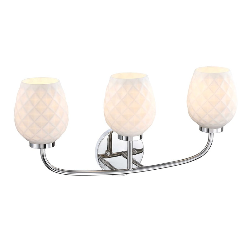 Designers Fountain Dita 3Lt 23" Vanity, Nickel/Etched Opal