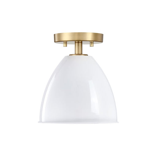 Designers Fountain Biba 8.25" 1Lt Semi Flush Mount, Gold