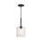 Designers Fountain Haven 1Lt 10" Geometric Pendant, BLK/Rippled - D309M-10P-MB