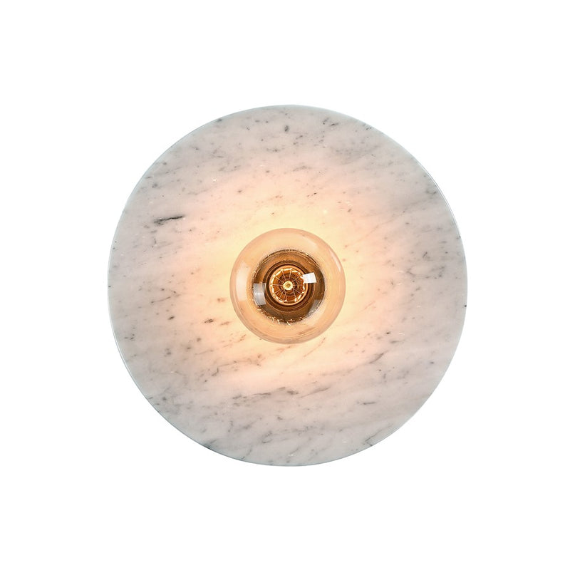 Designers Fountain Fina 1Lt 12" Wall Sconce, Black/Natural Marble - D325M-WS-MB