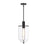 Designers Fountain Skylar 1Lt 10" Down Pendant, Black/Clear - D332M-10P-MB