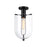 Designers Fountain Skylar 1Lt 10" Semi Flush Mount, Black/Clear