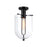 Designers Fountain Skylar 1Lt 10" Semi Flush Mount, Black/Clear