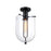 Designers Fountain Skylar 1Lt 10" Semi Flush Mount, Black/Clear