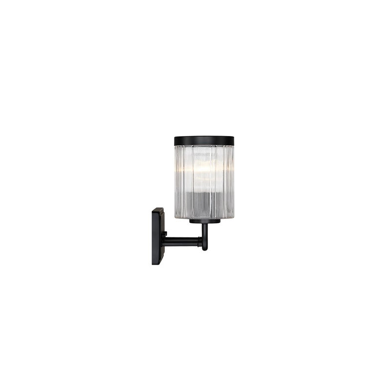 Designers Fountain Aspen 3Lt 24" Vanity, Black/Clear Ribbed