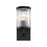 Designers Fountain Aspen 1Lt 5" Wall Sconce, Black/Clear Ribbed