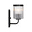 Designers Fountain Aspen 1Lt 5" Wall Sconce, Black/Clear Ribbed