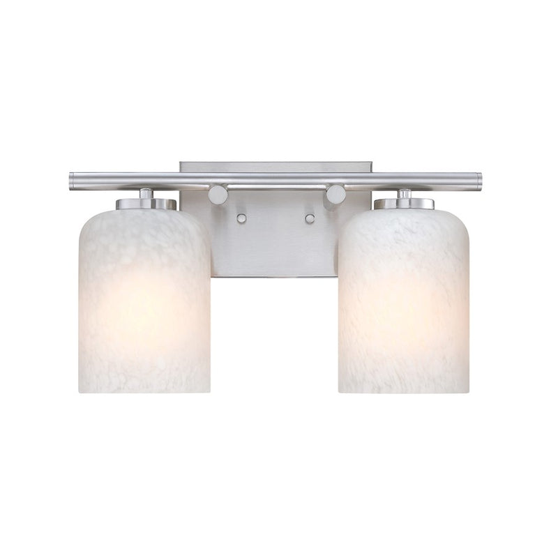 Designers Fountain Bluestone Ridge 2Lt 16" Vanity, Nickel/Cloud - D338M-2B-BN