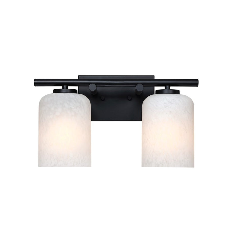 Designers Fountain Bluestone Ridge 2Lt 16" Vanity, BLK/Cloud - D338M-2B-MB