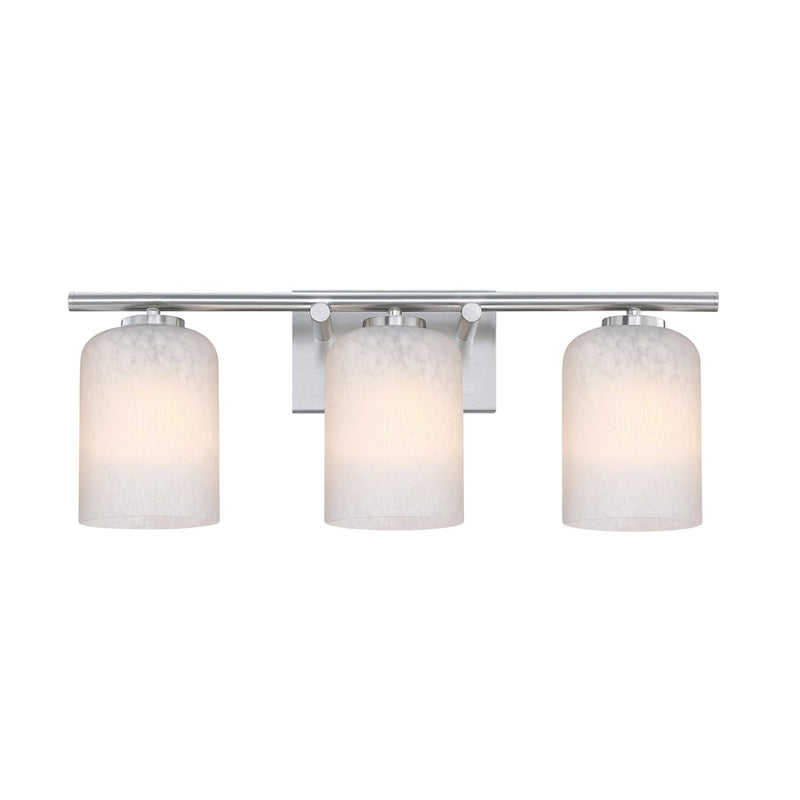 Designers Fountain Bluestone Ridge 3Lt 24" Vanity, Nickel/Cloud