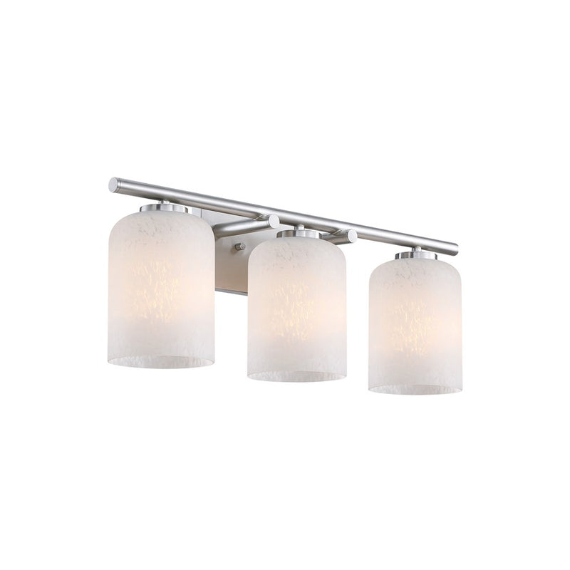 Designers Fountain Bluestone Ridge 3Lt 24" Vanity, Nickel/Cloud