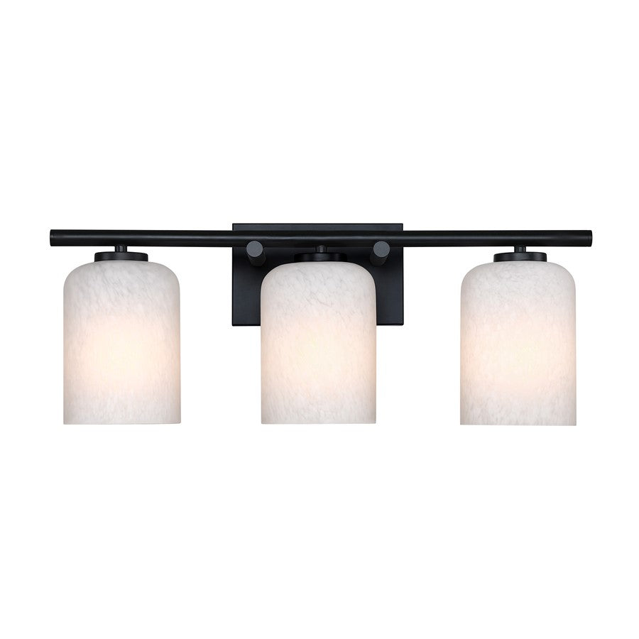 Designers Fountain Bluestone Ridge 3Lt 24" Vanity, BLK/Cloud - D338M-3B-MB