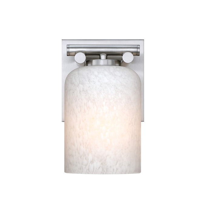 Designers Fountain Bluestone Ridge 1Lt 6" Sconce, Nickel/Cloud - D338M-WS-BN
