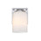 Designers Fountain Bluestone Ridge 1Lt 6" Sconce, Nickel/Cloud