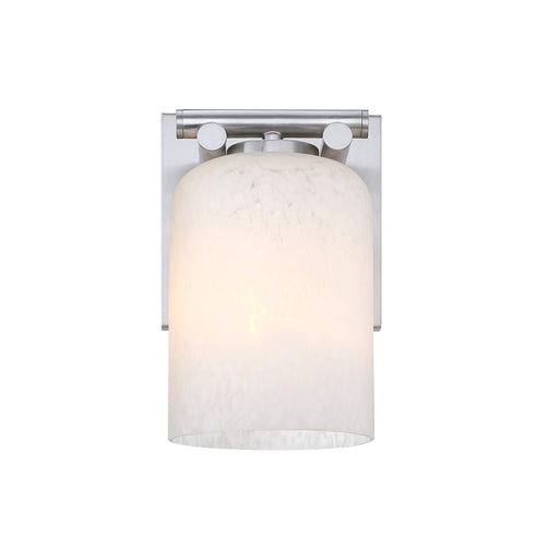 Designers Fountain Bluestone Ridge 1Lt 6" Sconce, Nickel/Cloud