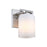 Designers Fountain Bluestone Ridge 1Lt 6" Sconce, Nickel/Cloud