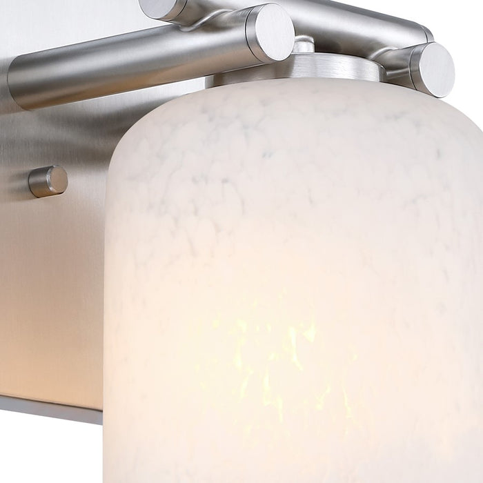 Designers Fountain Bluestone Ridge 1Lt 6" Sconce, Nickel/Cloud