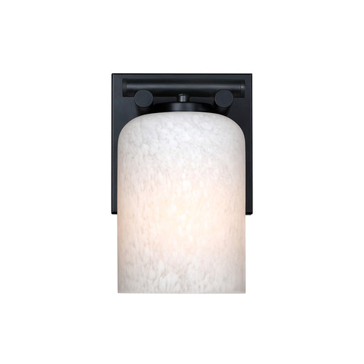 Designers Fountain Bluestone Ridge 1Lt 6" Sconce, BLK/Etched Cloud - D338M-WS-MB