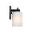 Designers Fountain Bluestone Ridge 1Lt 6" Sconce, BLK/Etched Cloud