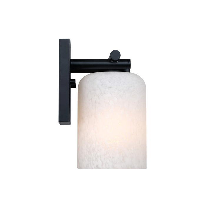 Designers Fountain Bluestone Ridge 1Lt 6" Sconce, BLK/Etched Cloud