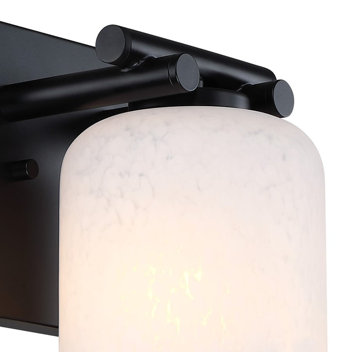 Designers Fountain Bluestone Ridge 1Lt 6" Sconce, BLK/Etched Cloud
