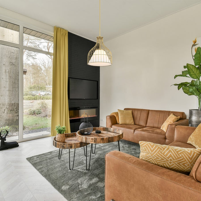 Designers Fountain Evensong 1Lt 16" Bell Pendant, Gold/Opal