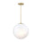 Designers Fountain Pixie 1Lt 14" Globe Pendant, Gold/Etched Cloud - D342M-14P-BG