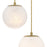Designers Fountain Pixie 3Lt 7" Chandelier, Gold/Etched Cloud