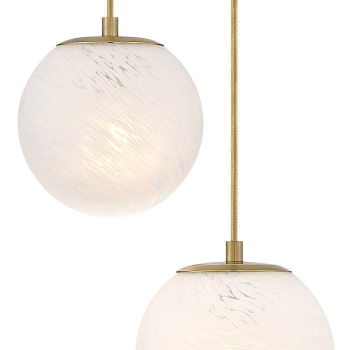 Designers Fountain Pixie 3Lt 7" Chandelier, Gold/Etched Cloud