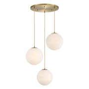 Designers Fountain Pixie 3Lt 12" Chandelier, Gold/Etched Cloud - D342M-3CHB-BG