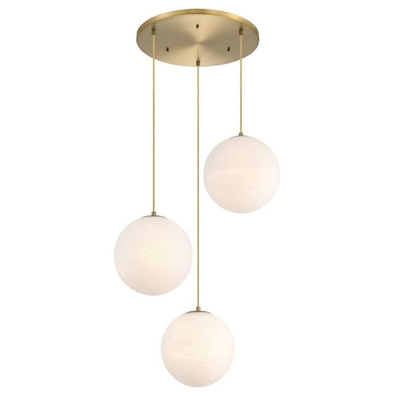 Designers Fountain Pixie 3Lt 12" Chandelier, Gold/Etched Cloud