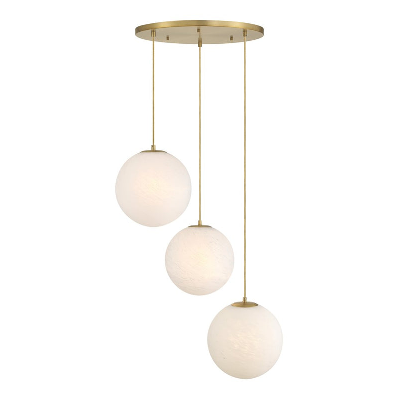 Designers Fountain Pixie 3Lt 12" Chandelier, Gold/Etched Cloud