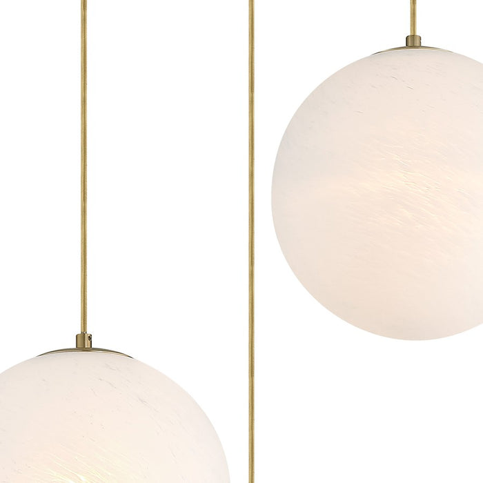 Designers Fountain Pixie 3Lt 12" Chandelier, Gold/Etched Cloud