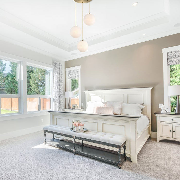 Designers Fountain Pixie 3Lt 12" Chandelier, Gold/Etched Cloud