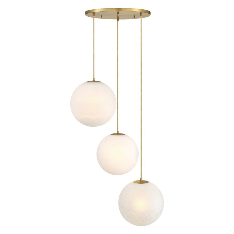 Designers Fountain Pixie 3Lt 14" Chandelier, Gold/Etched Cloud