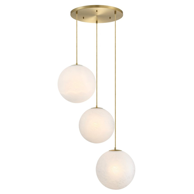Designers Fountain Pixie 3Lt 14" Chandelier, Gold/Etched Cloud