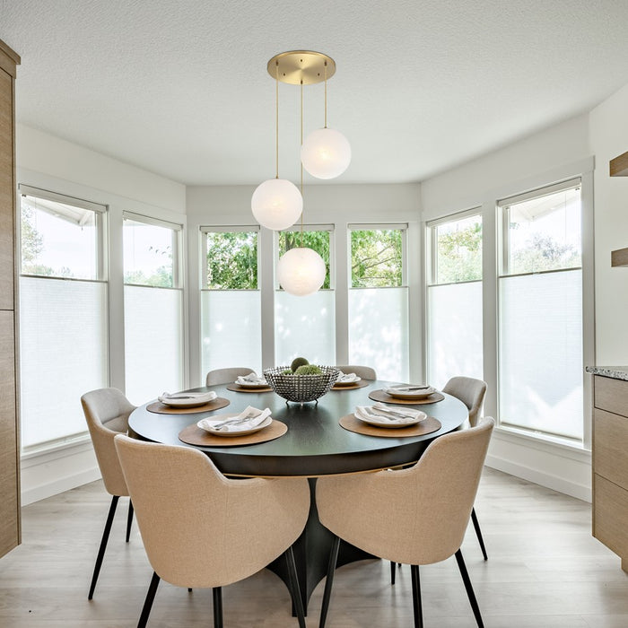 Designers Fountain Pixie 3Lt 14" Chandelier, Gold/Etched Cloud