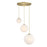 Designers Fountain Pixie 3Lt Chandelier, Gold/Etched Cloud