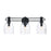 Designers Fountain Astra 3Lt 24" Vanity, Black/Clear Ice