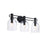 Designers Fountain Astra 3Lt 24" Vanity, Black/Clear Ice