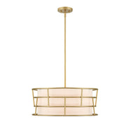 Designers Fountain Aria Falls 3Lt 22" Drum Pendant, Golden Mist - D344M-22P-GM
