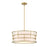 Designers Fountain Aria Falls 3Lt 22" Drum Pendant, Golden Mist