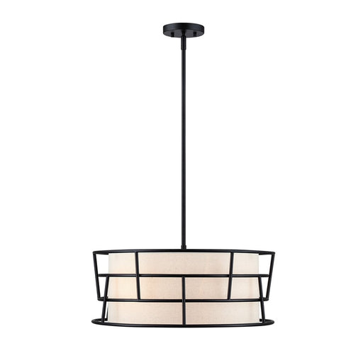 Designers Fountain Aria Falls 3Lt 22" Drum Pendant, Black - D344M-22P-MB