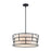 Designers Fountain Aria Falls 3Lt 22" Drum Pendant, Black