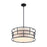 Designers Fountain Aria Falls 3Lt 22" Drum Pendant, Black
