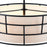 Designers Fountain Aria Falls 3Lt 22" Drum Pendant, Black