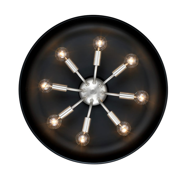 Designers Fountain Forbidden Springs 8Lt Down Pendant, BLK/BLK